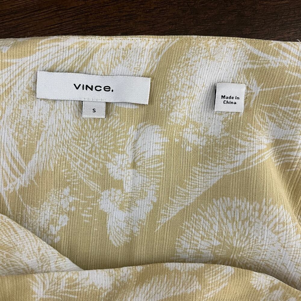 Vince Wheat Twist Knot Drape Summer Maxi Dress Balm Beige Small - Picture 7 of 9